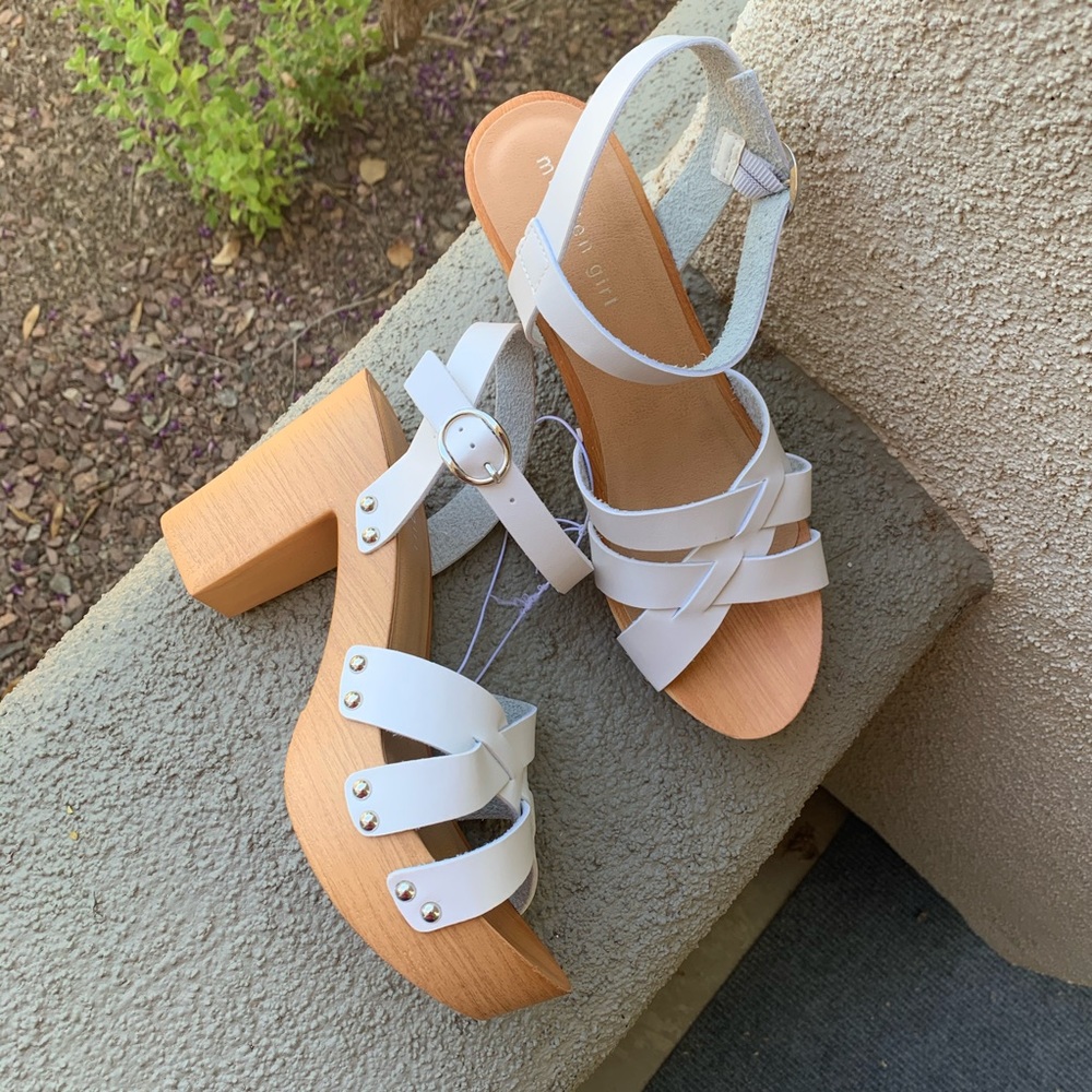 Madden Girl white sandals